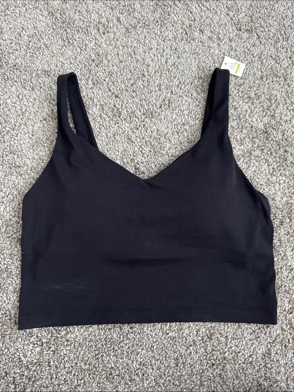 Aerie Offline Seamless V-Neck Black Padded Tank
